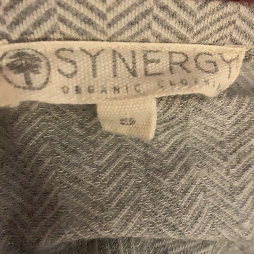 Synergy Organic herringbone soft mid length dress Size Small w/pockets - Picture 12 of 16